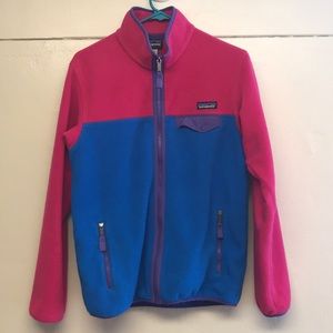 Women’s Patagonia Synchilla SIZE M Pink Blue Zipup